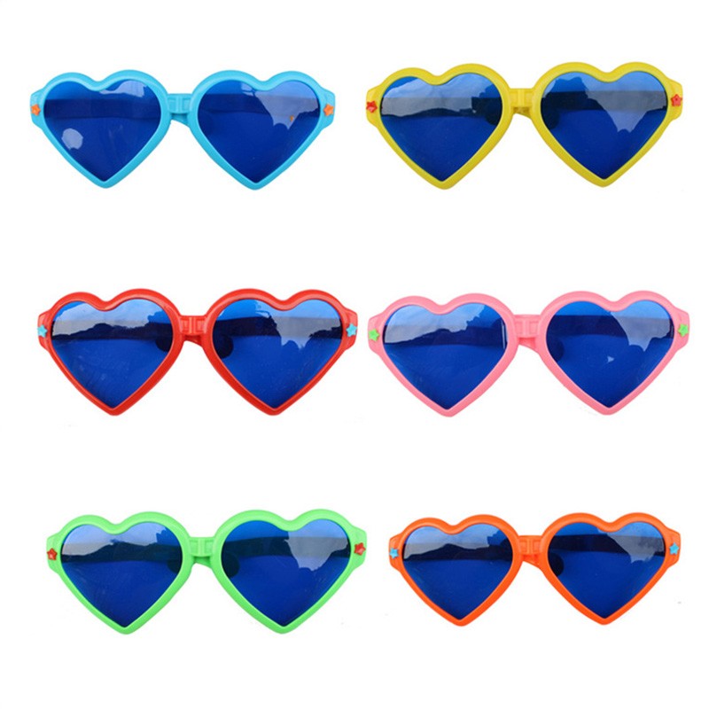 Diffraction Boys And Girls glasses Heart Shape sunglasses heart