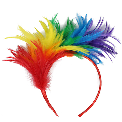 Mardi Gras Feather Headband