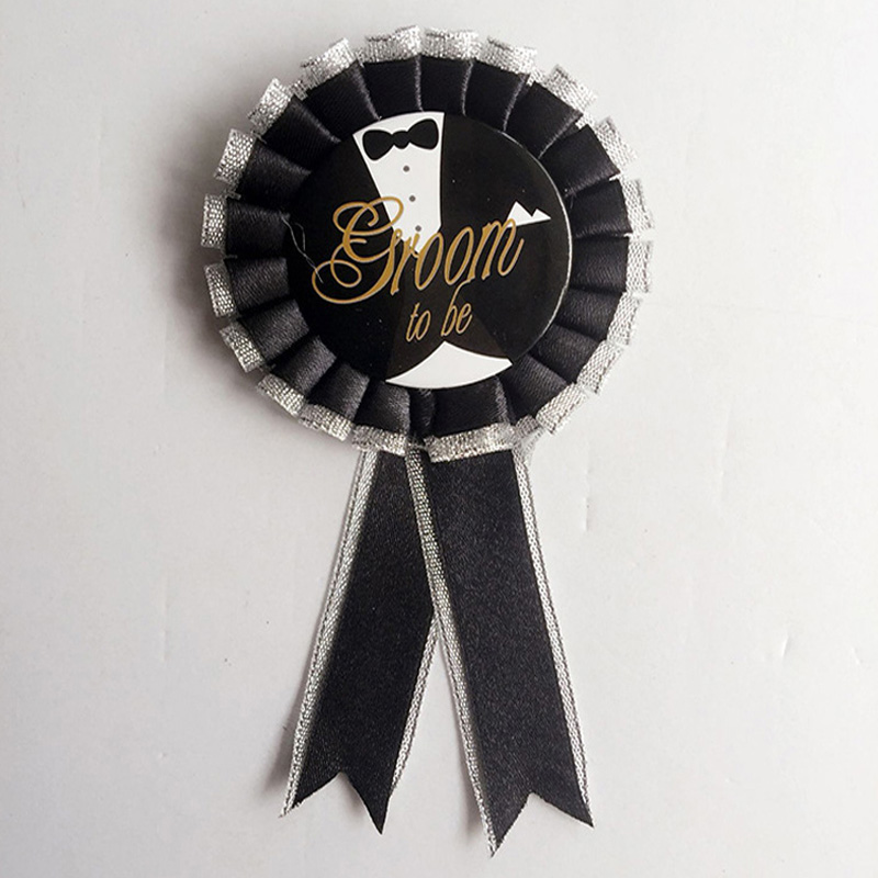 Be and Groom to Be Tinplate Badge Pins