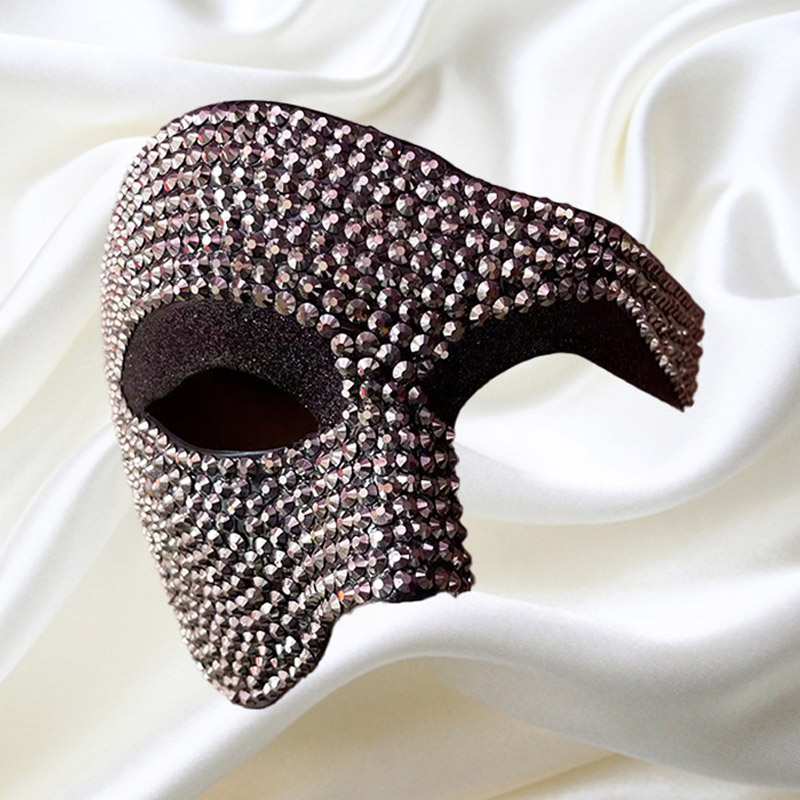 Carnival Diamond Set Half Face Masquerade Mask