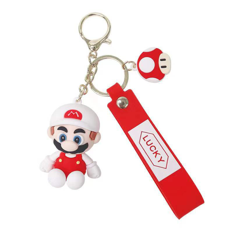 Cartoon Mario Bro PVC Anime Keychains