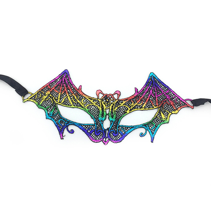 Colorful Lace Amorphous Mask