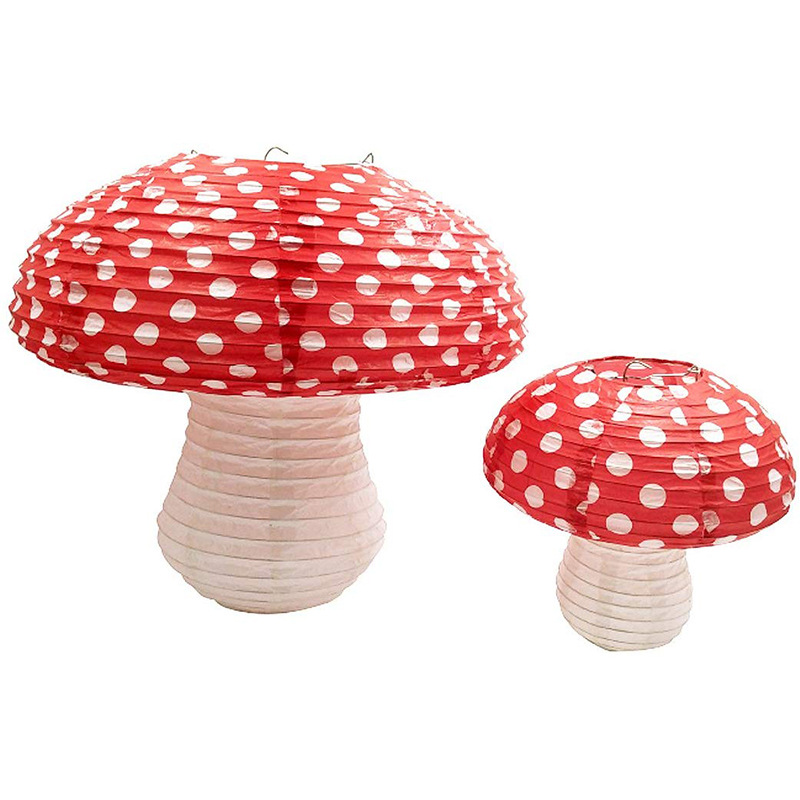 Colorful Mushroom Folding Paper Lantern