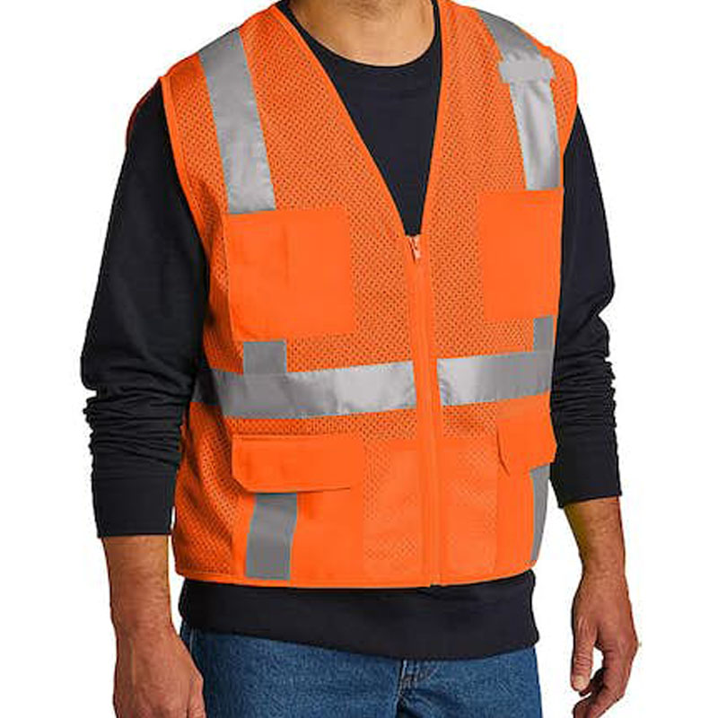 custom mesh running safety vest