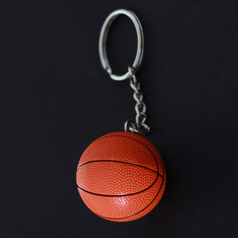 American Football Rugby Ball Stress Tennis Golf Soccer Ball Keychain