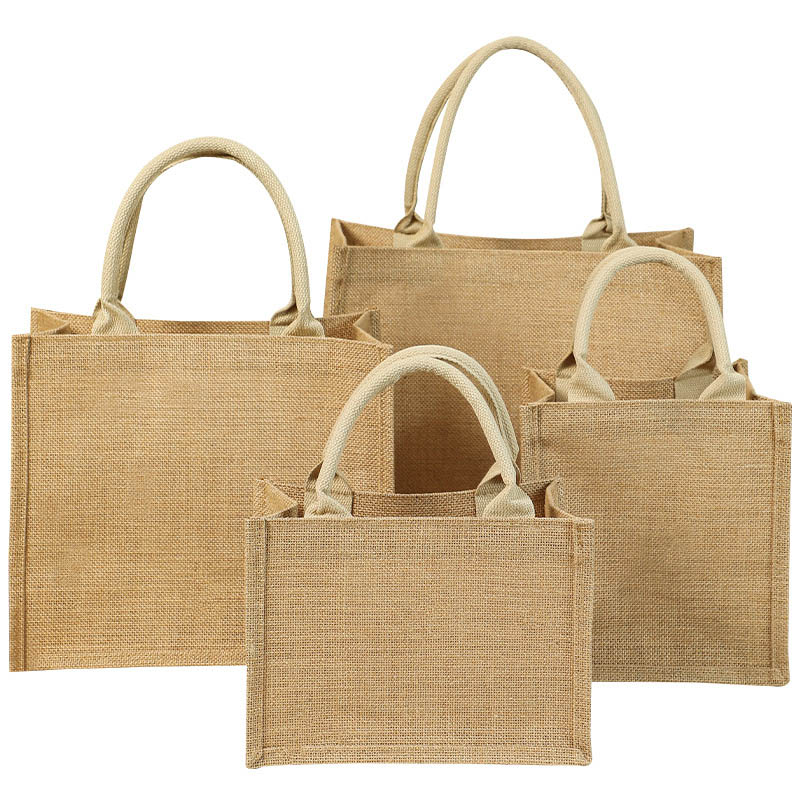 Promotional Grocery Shopping Burlap Jute Tote Bag