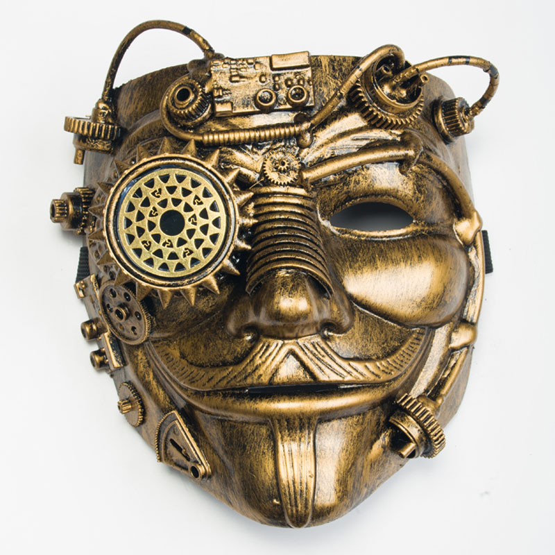 Cyberpunk Mechanical Party Mask