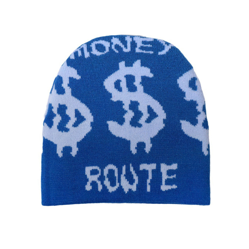 Dollar Pattern Jacquard Winter Hat