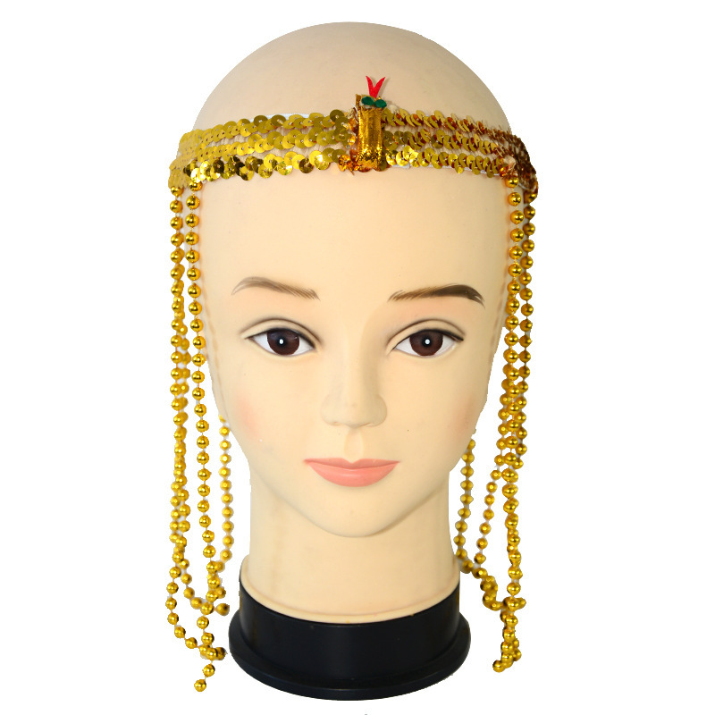 Egyptian Cleopatra Costume Snake Beaded Headpiece