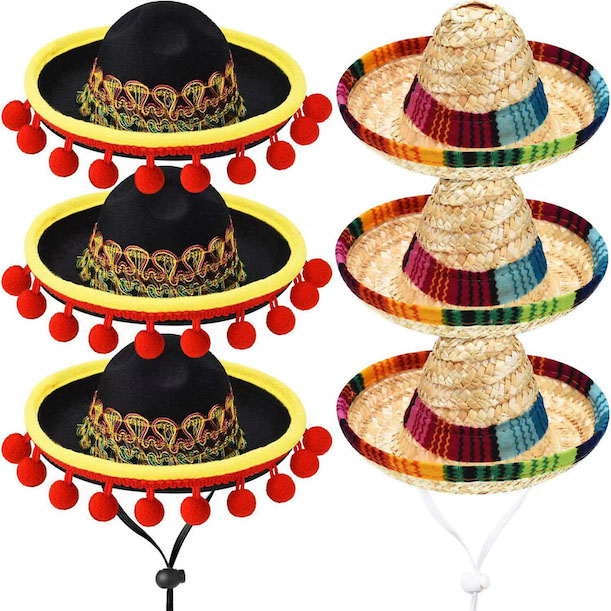 Mini Mexican Sombrero Party Hats