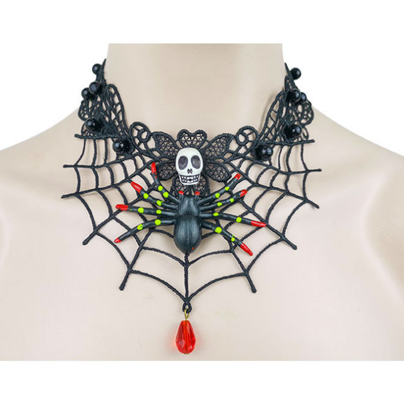 Gothic Chokers Crystal Lace Neck Choker