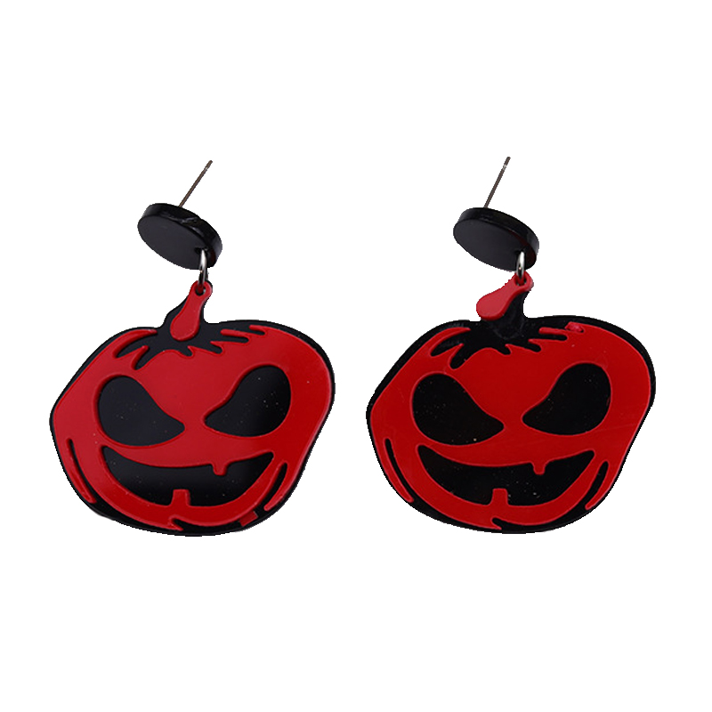 Halloween Acrylic Skull Women's Stud Earrings