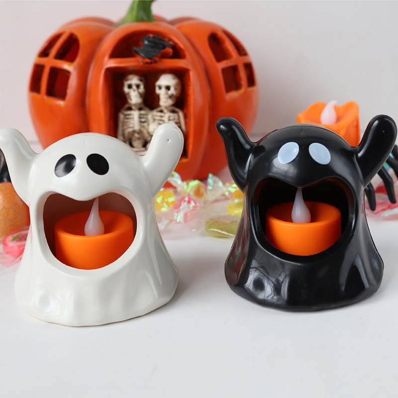 Halloween Ghost Plastic Tealight Candle Holder