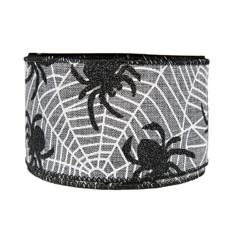 Halloween Gift Ribbon Bat Spider Organza Ribbon