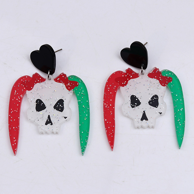 Halloween Pumpkin Knife Soul Earrings