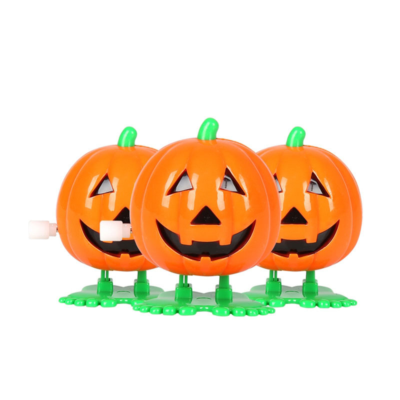 Halloween Pumpkin Wind-Up Toys Party Favors Novelty Toys Jump