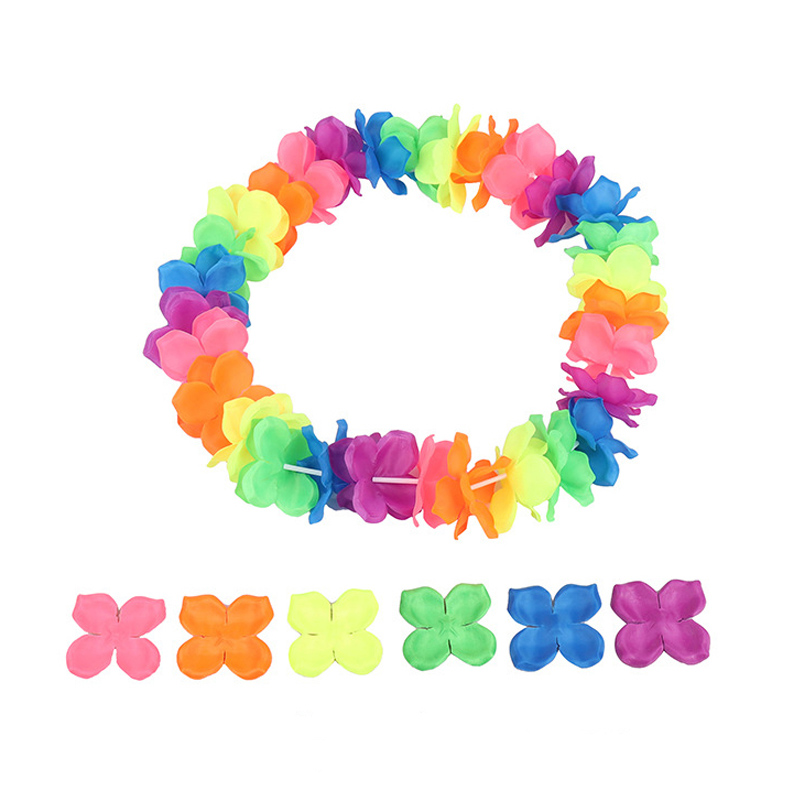 Hawaii Beach Pool Party Favour Rainbow Flower Neck Leis