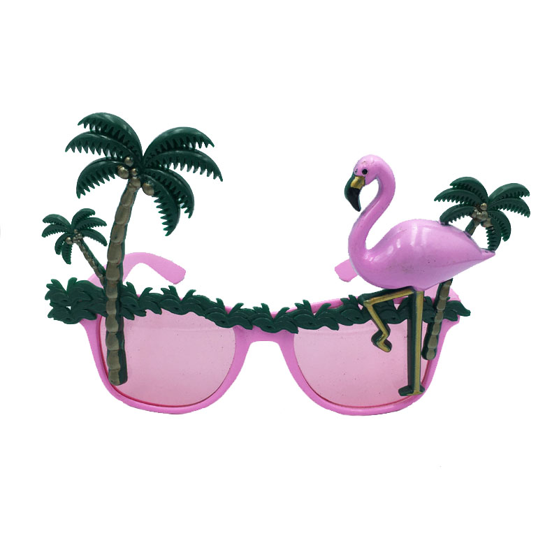 Hawaiian Party Flamingo Glasses