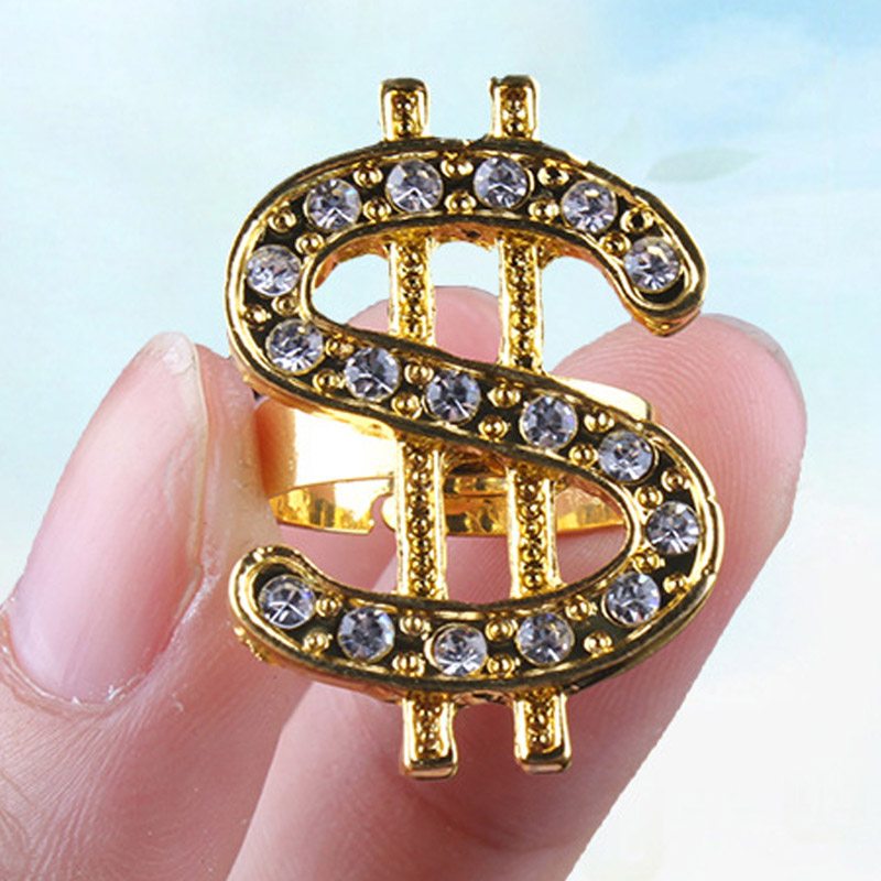 Hip Hop Dollar Symbol Ring