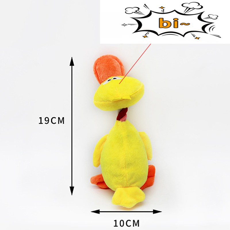 Tricolor Super Soft Duck Sounding Pet Toy