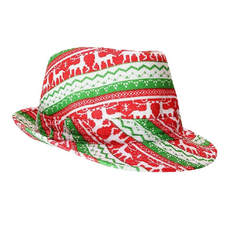 Jazz Fedora Felt Panama Style Christmas Hat