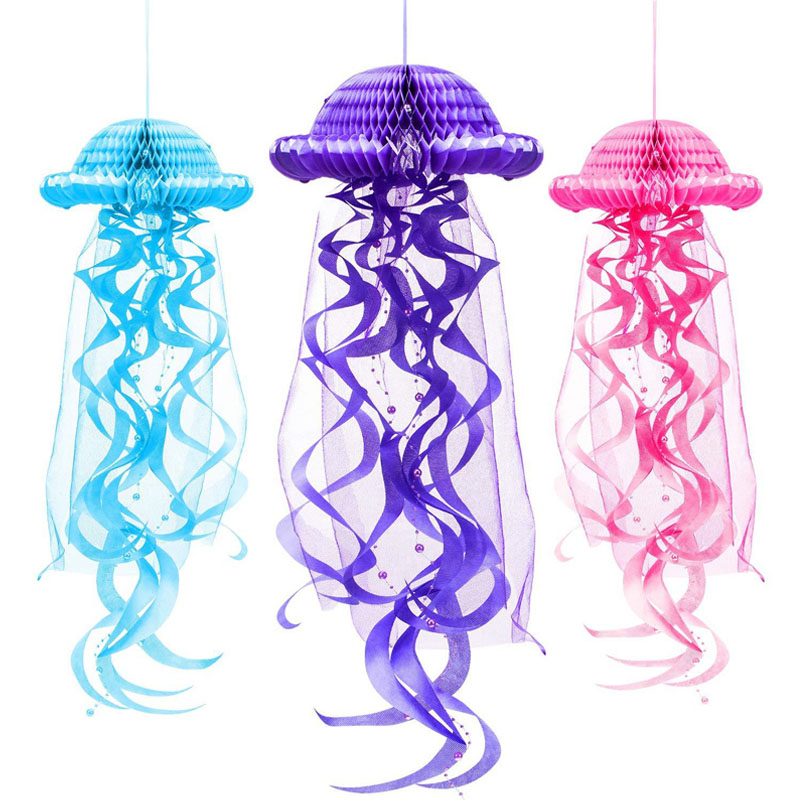 Jellyfish Honeycomb Paper Lantern