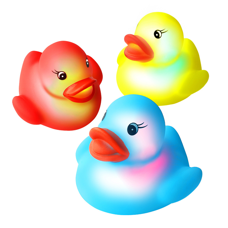 Kids Bath Light Flash Duck Toys