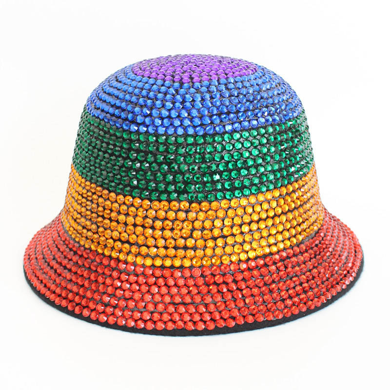 Mardi Gras Rhinestone Bucket Hat