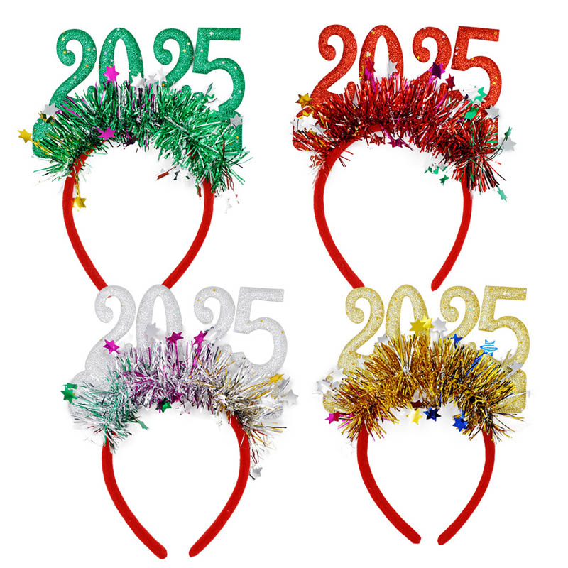 New 2025 Digital Star Sequin Hairbands