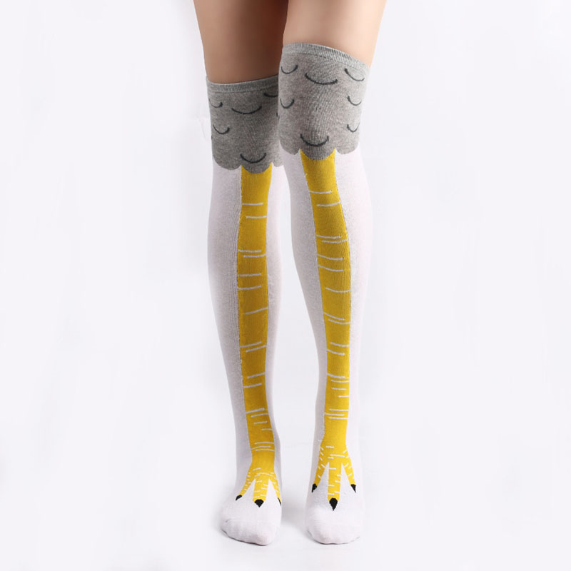 Knee-High Socks Funny Gifts Chicken Leg Socks