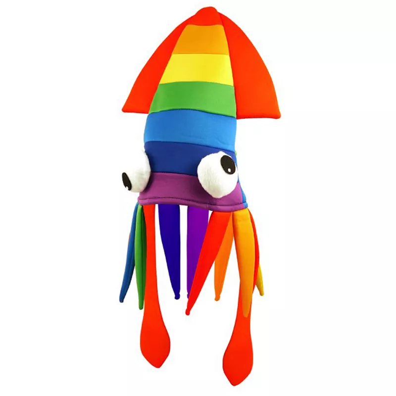 Ocean Sea Animal Rainbow Squid Hat for party