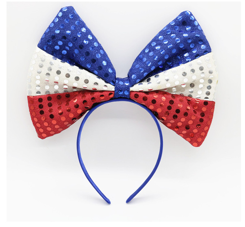 Oversized Bow Fabric Flag Headband