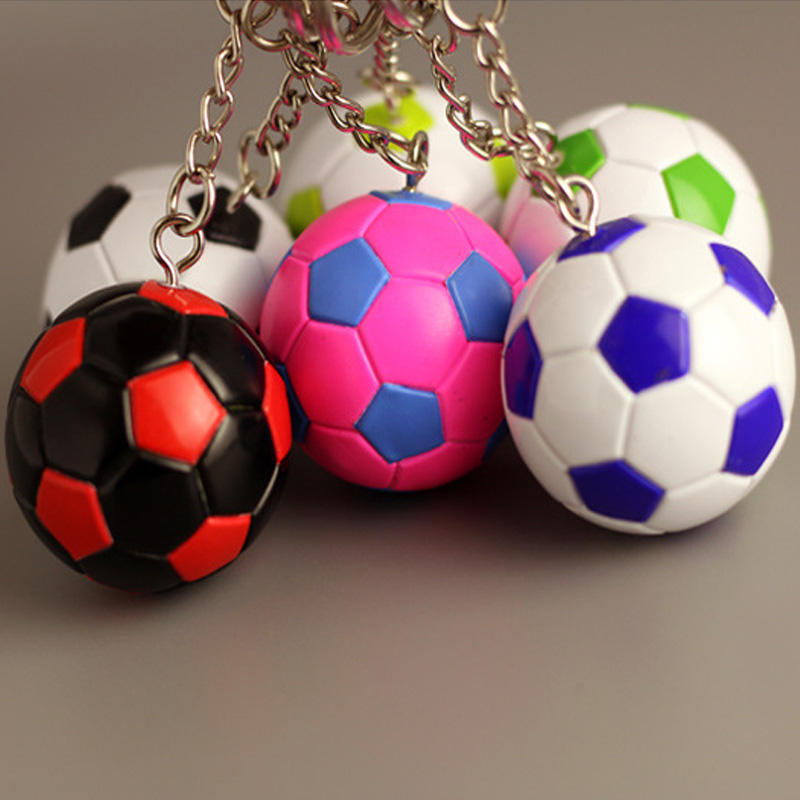 Plastic Soccer Keychain