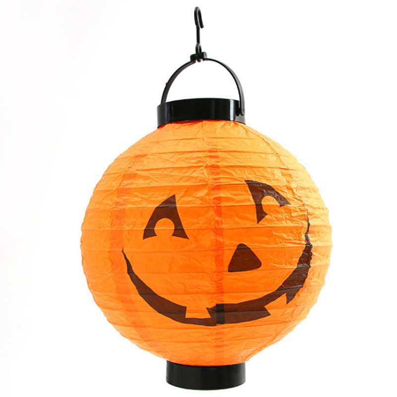 Pumpkin Paper Lantern With Led Light