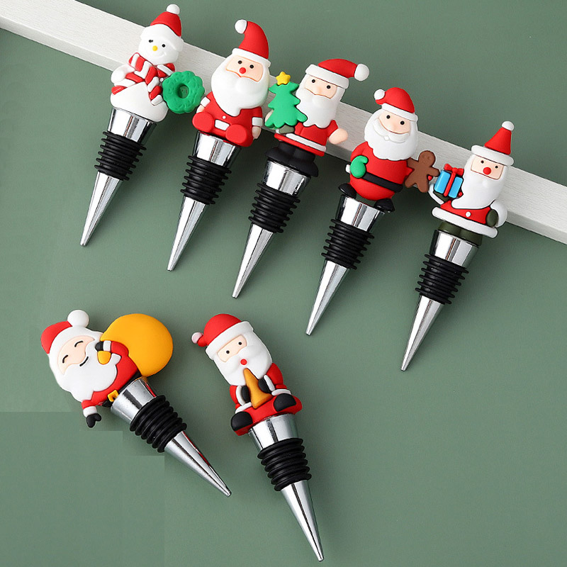 Santa Claus Durable Resin Wine Stopper