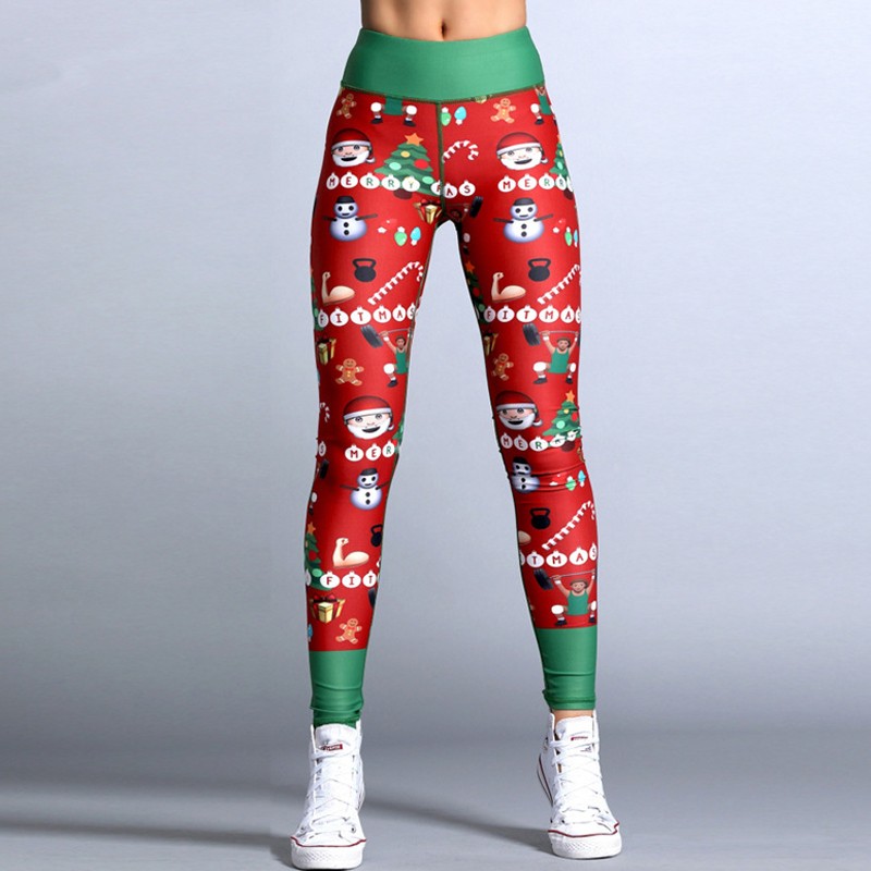 Yoga Leggings Breathable Stretch Printed Sweatpants