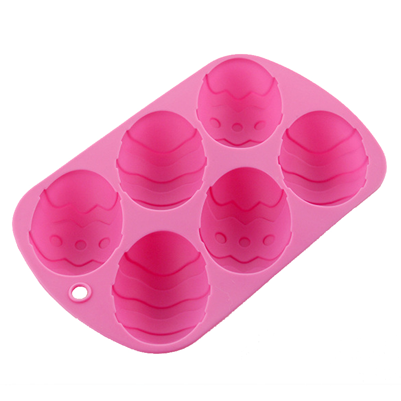 Silicone Tray Ice Cube Candy Chocolate Cake Mold 6-Cavity Dinosaur egg mold