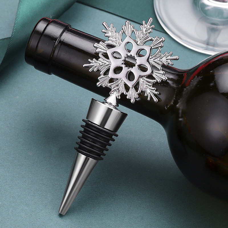 Snowflake Wine Bottle Cap Stopper