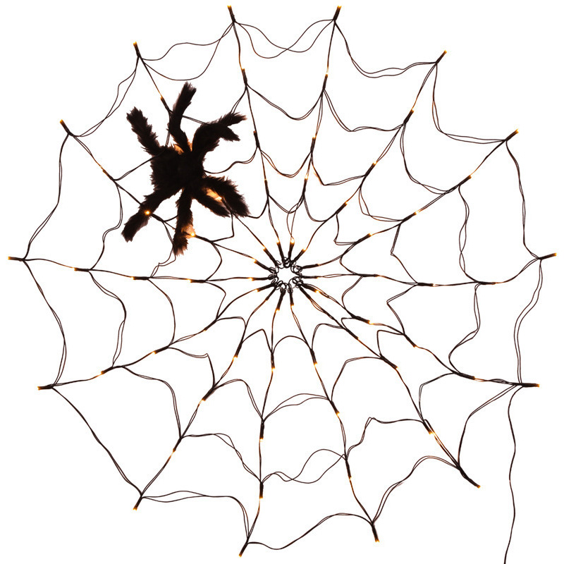 Spider Web Light Halloween Decoration