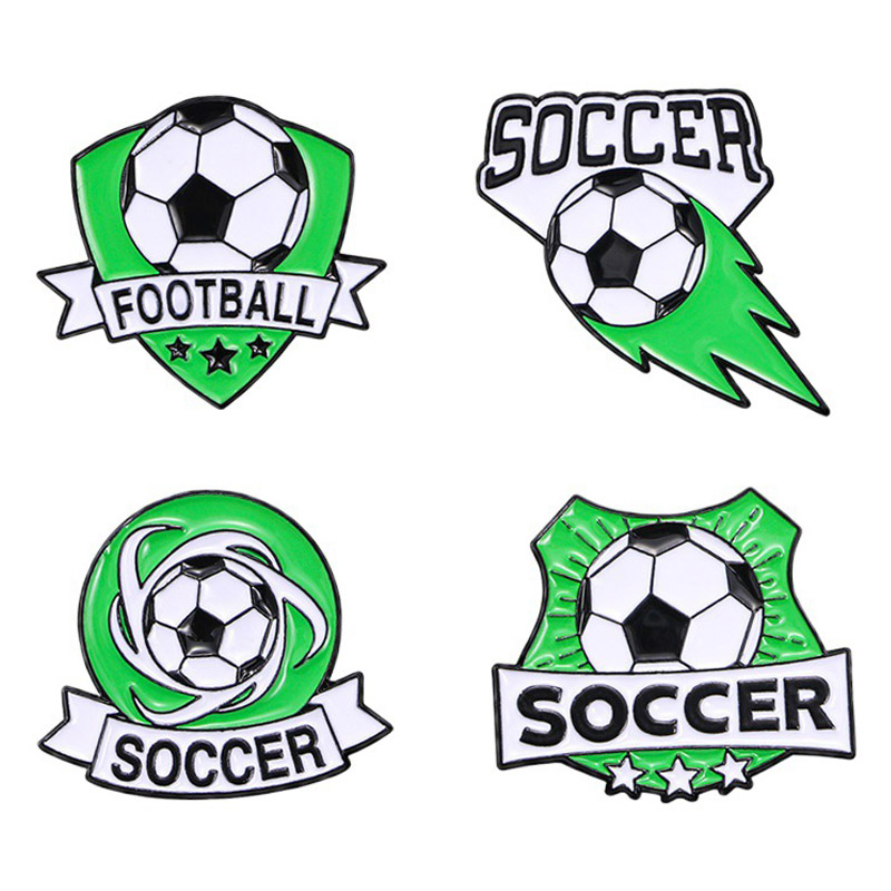 Sports Football Style Shirt Matching Badges Pin