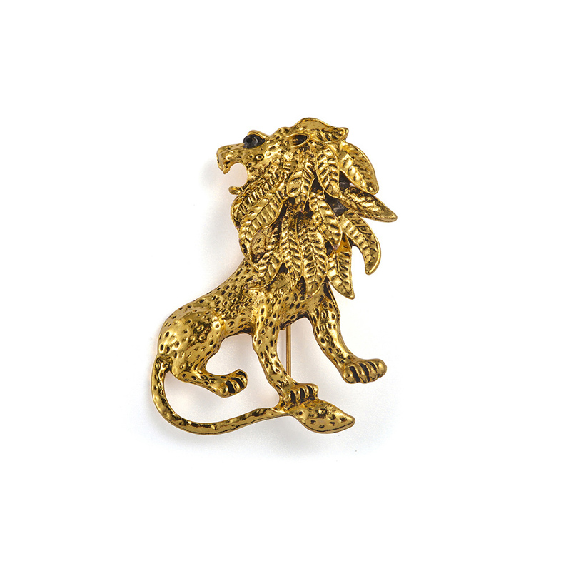 Vintage Lion Brooch